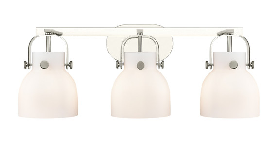 Bathroom Fixtures Three Lights by Innovations ( 405 | 423-3W-PN-G412-6WH Downtown Urban ) 