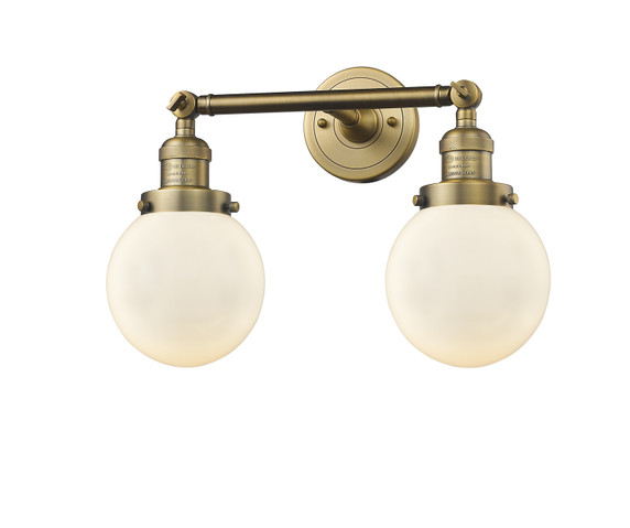 Bathroom Fixtures Two Lights by Innovations ( 405 | 208-BB-G201-6-LED Franklin Restoration ) 