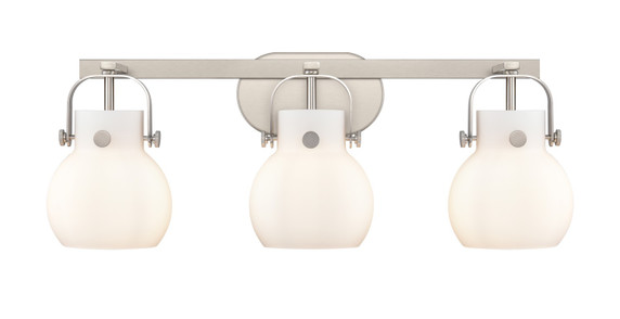 Bathroom Fixtures Three Lights by Innovations ( 405 | 423-3W-SN-G410-6WH Downtown Urban ) 