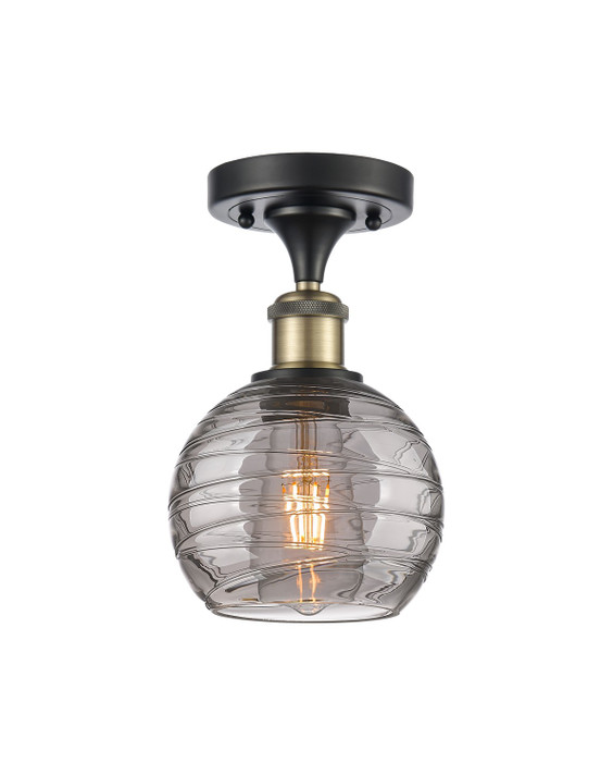 Semi-Flush Mts. Glass Down by Innovations ( 405 | 516-1C-BAB-G1213-6SM Ballston ) 
