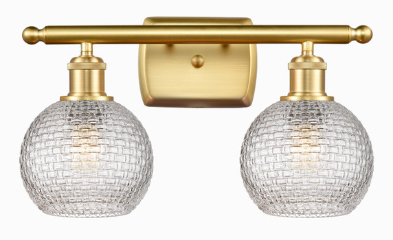 Bathroom Fixtures Two Lights by Innovations ( 405 | 516-2W-SG-G122C-6CL Ballston ) 