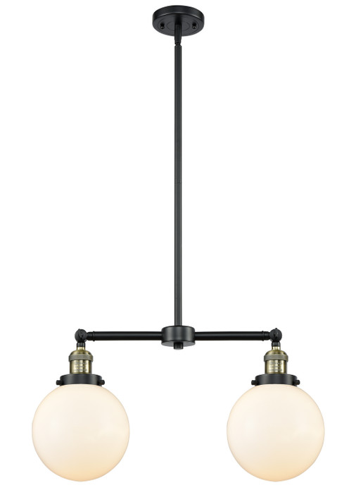 Mid. Chandeliers Glass Down by Innovations ( 405 | 209-BAB-G201-8 Franklin Restoration ) 