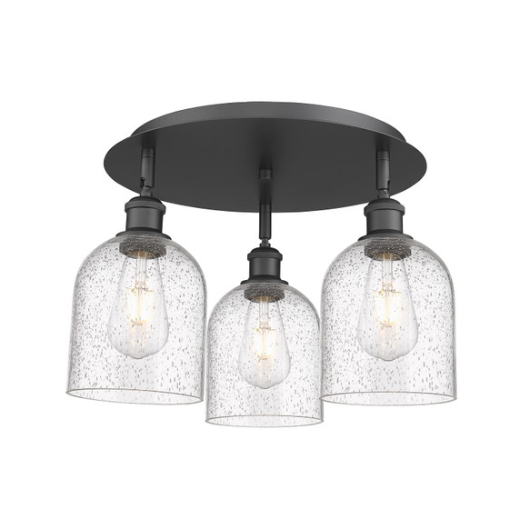 Semi-Flush Mts. Multi-port/Cluster by Innovations ( 405 | 516-3C-BK-G558-6SDY Ballston ) 