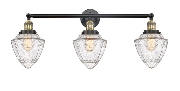 Bathroom Fixtures Three Lights by Innovations ( 405 | 205-BAB-G664-7 Franklin Restoration ) 