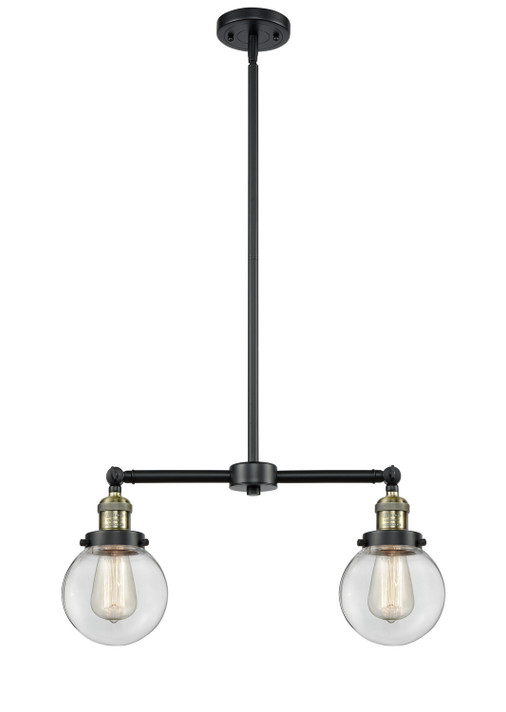 Linear/Island 2 Light Bar by Innovations ( 405 | 209-BAB-G202-6 Franklin Restoration ) 