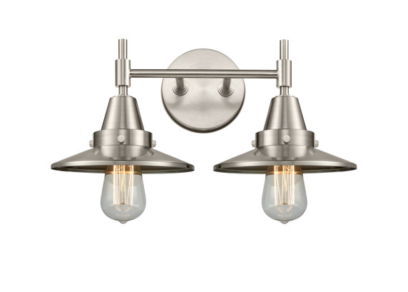 Bathroom Fixtures Two Lights by Innovations ( 405 | 447-2W-SN-M2-SN-LED Caden ) 