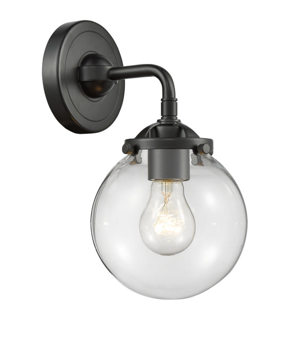 Sconces Single Glass by Innovations ( 405 | 284-1W-OB-G202-6 Nouveau ) 