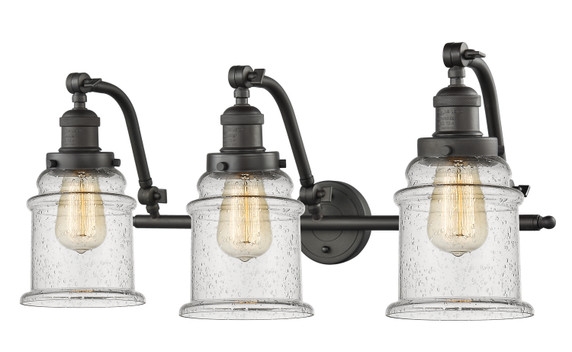 Bathroom Fixtures Three Lights by Innovations ( 405 | 515-3W-OB-G184-LED Franklin Restoration ) 