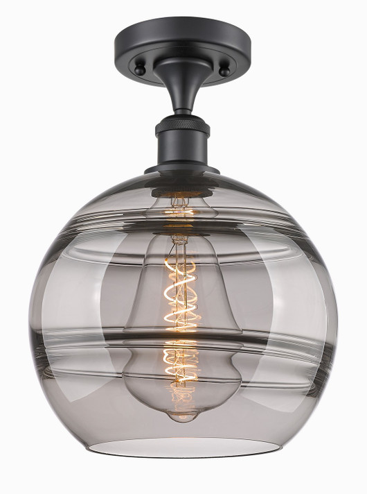 Semi-Flush Mts. Glass Down by Innovations ( 405 | 516-1C-BK-G556-10SM Ballston ) 