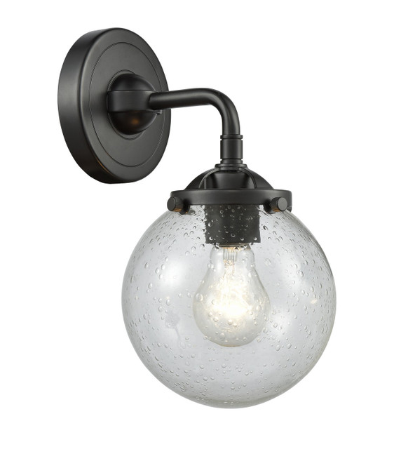 Sconces Single Glass by Innovations ( 405 | 284-1W-OB-G204-6-LED Nouveau ) 