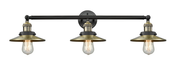 Bathroom Fixtures Three Lights by Innovations ( 405 | 205-BAB-M4 Franklin Restoration ) 