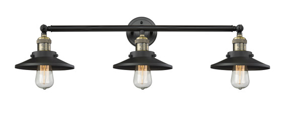 Bathroom Fixtures Three Lights by Innovations ( 405 | 205-BAB-M6 Franklin Restoration ) 