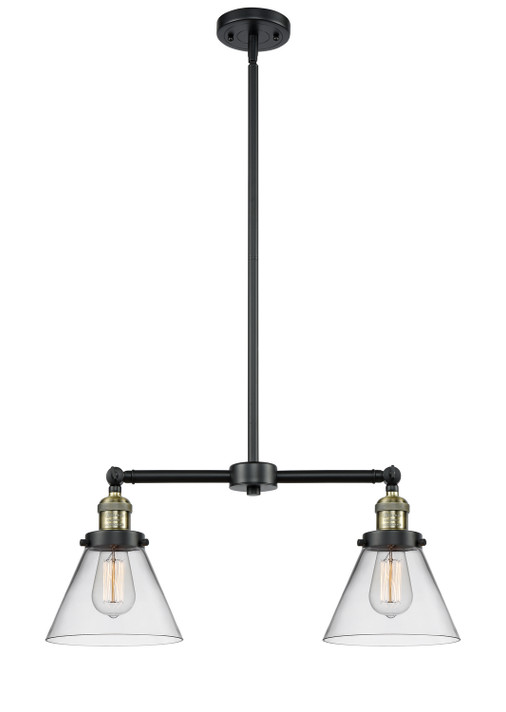 Mid. Chandeliers Glass Down by Innovations ( 405 | 209-BAB-G42-LED Franklin Restoration ) 