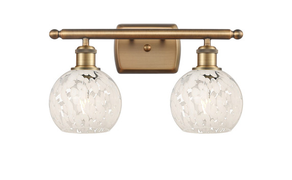 Bathroom Fixtures Two Lights by Innovations ( 405 | 516-2W-BB-G1216-6WM Ballston ) 