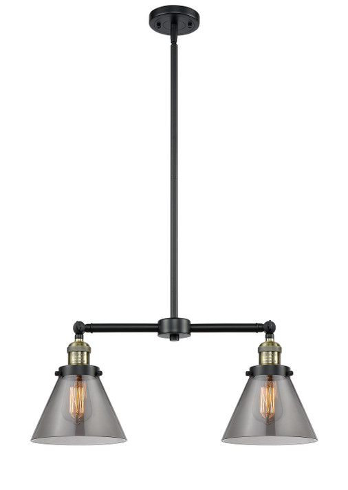 Mid. Chandeliers Glass Down by Innovations ( 405 | 209-BAB-G43-LED Franklin Restoration ) 