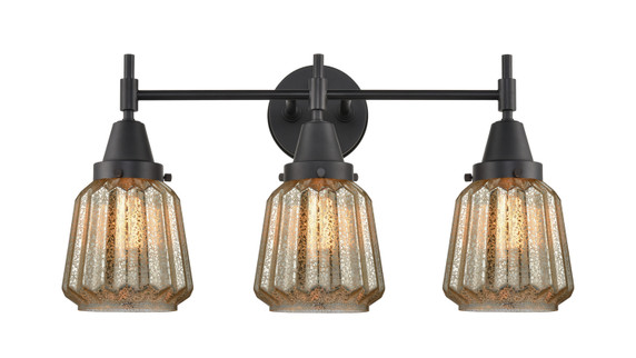 Bathroom Fixtures Three Lights by Innovations ( 405 | 447-3W-BK-G146 Caden ) 