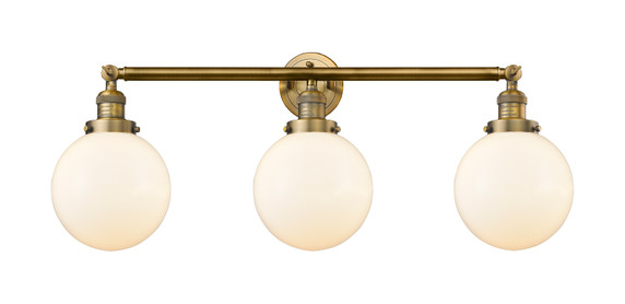 Bathroom Fixtures Three Lights by Innovations ( 405 | 205-BB-G201-8 Franklin Restoration ) 