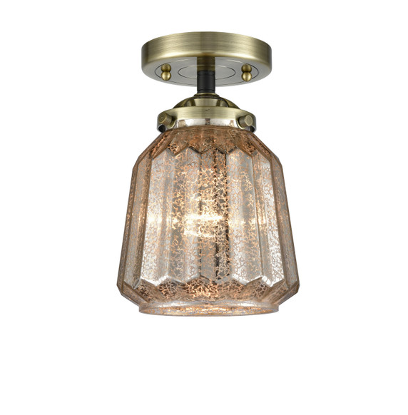 Semi-Flush Mts. Glass Down by Innovations ( 405 | 284-1C-BAB-G146 Nouveau ) 