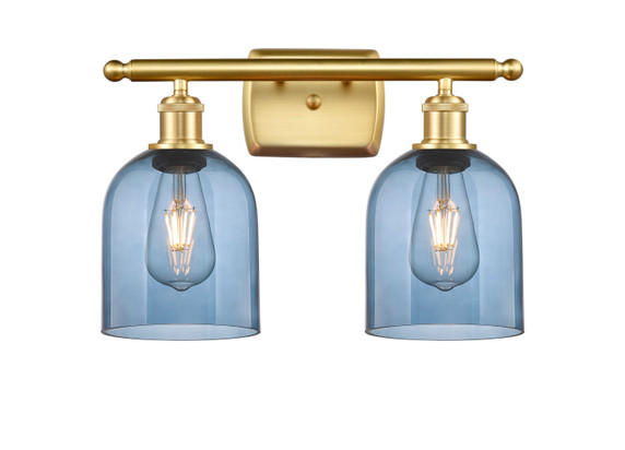 Bathroom Fixtures Two Lights by Innovations ( 405 | 516-2W-SG-G558-6BL Ballston ) 