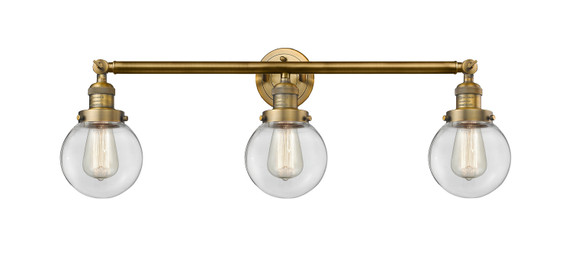 Bathroom Fixtures Three Lights by Innovations ( 405 | 205-BB-G202-6-LED Franklin Restoration ) 