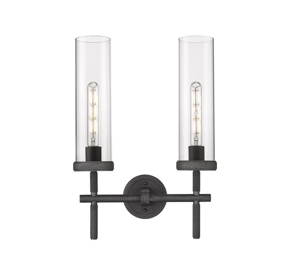 Sconces Double Glass by Innovations ( 405 | 471-2W-WZ-G471-12CL Downtown Urban ) 