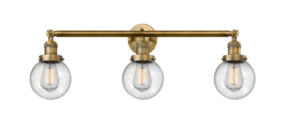Bathroom Fixtures Three Lights by Innovations ( 405 | 205-BB-G204-6 Franklin Restoration ) 