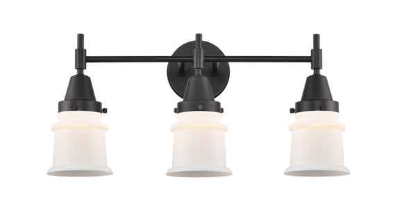 Bathroom Fixtures Three Lights by Innovations ( 405 | 447-3W-BK-G181S-LED Caden ) 