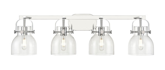 Bathroom Fixtures Four Lights by Innovations ( 405 | 423-4W-PC-G412-6CL Downtown Urban ) 