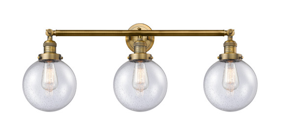 Bathroom Fixtures Three Lights by Innovations ( 405 | 205-BB-G204-8 Franklin Restoration ) 
