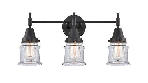 Bathroom Fixtures Three Lights by Innovations ( 405 | 447-3W-BK-G182S-LED Caden ) 