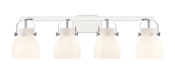 Bathroom Fixtures Four Lights by Innovations ( 405 | 423-4W-PC-G412-6WH Downtown Urban ) 