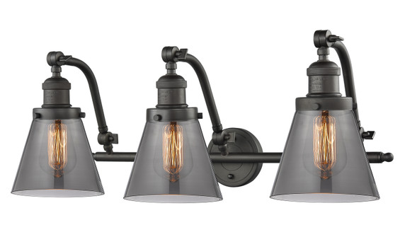 Bathroom Fixtures Three Lights by Innovations ( 405 | 515-3W-OB-G63 Franklin Restoration ) 