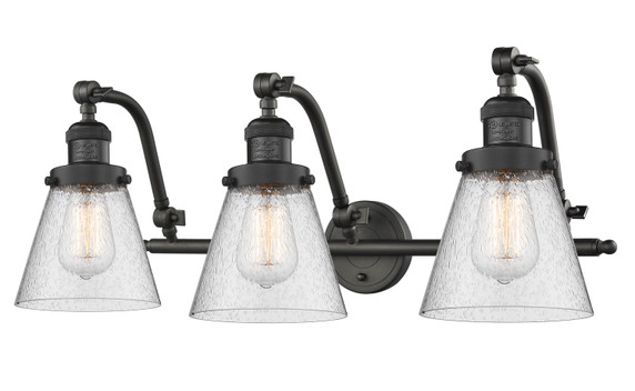 Bathroom Fixtures Three Lights by Innovations ( 405 | 515-3W-OB-G64-LED Franklin Restoration ) 