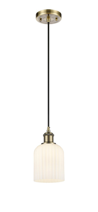 Mini Pendants Glass Down by Innovations ( 405 | 516-1P-AB-G559-5GWH Ballston ) 