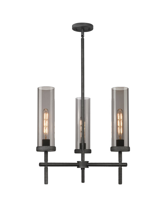 Mini Chandeliers Glass Shade by Innovations ( 405 | 471-3CR-WZ-G471-12SM Downtown Urban ) 