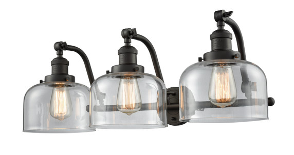 Bathroom Fixtures Three Lights by Innovations ( 405 | 515-3W-OB-G72 Franklin Restoration ) 