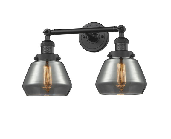 Bathroom Fixtures Two Lights by Innovations ( 405 | 208-BK-G173-LED Franklin Restoration ) 