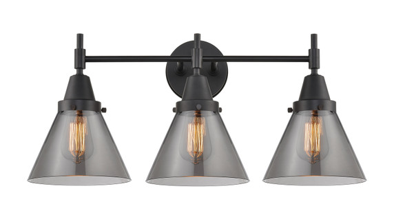 Bathroom Fixtures Three Lights by Innovations ( 405 | 447-3W-BK-G43 Caden ) 