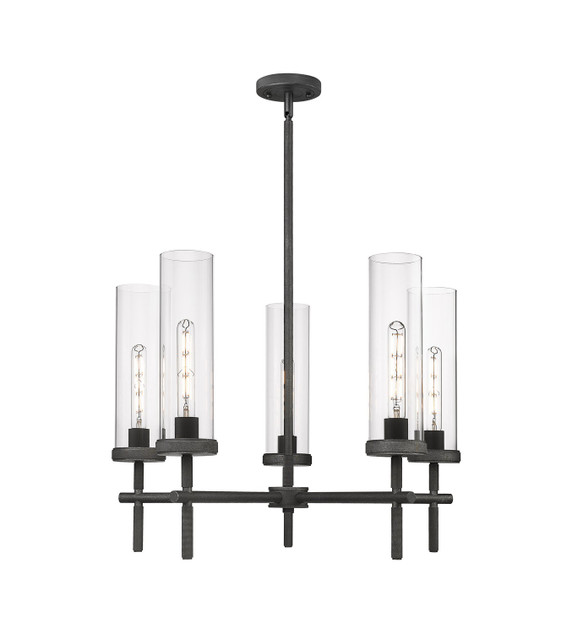 Mid. Chandeliers Glass Up by Innovations ( 405 | 471-5CR-WZ-G471-12CL Downtown Urban ) 