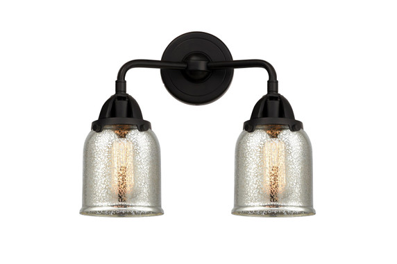 Bathroom Fixtures Two Lights by Innovations ( 405 | 288-2W-BK-G58-LED Nouveau 2 ) 
