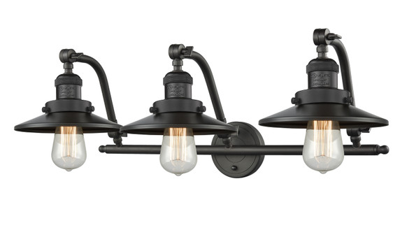 Bathroom Fixtures Three Lights by Innovations ( 405 | 515-3W-OB-M5-LED Franklin Restoration ) 