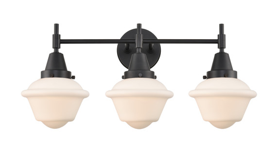 Bathroom Fixtures Three Lights by Innovations ( 405 | 447-3W-BK-G531 Caden ) 