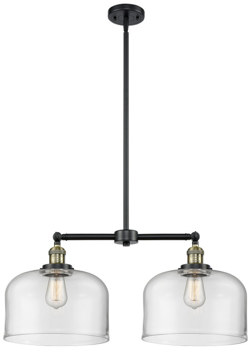 Mid. Chandeliers Glass Down by Innovations ( 405 | 209-BAB-G72-L-LED Franklin Restoration ) 