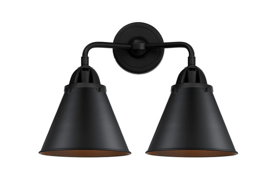 Bathroom Fixtures Two Lights by Innovations ( 405 | 288-2W-BK-M13-BK Nouveau 2 ) 