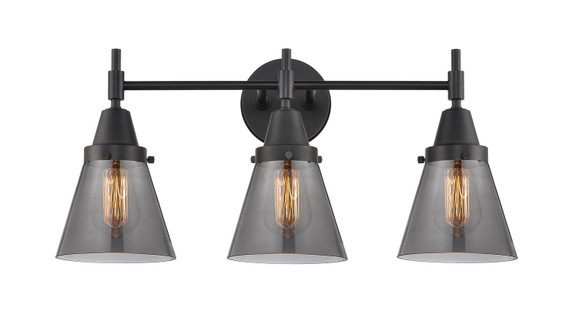 Bathroom Fixtures Three Lights by Innovations ( 405 | 447-3W-BK-G63 Caden ) 
