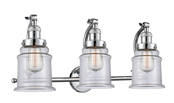 Bathroom Fixtures Three Lights by Innovations ( 405 | 515-3W-PC-G182 Franklin Restoration ) 