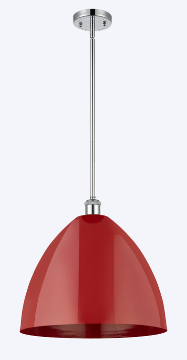 Pendants Metal Shade by Innovations ( 405 | 516-1S-PC-MBD-16-RD Ballston ) 