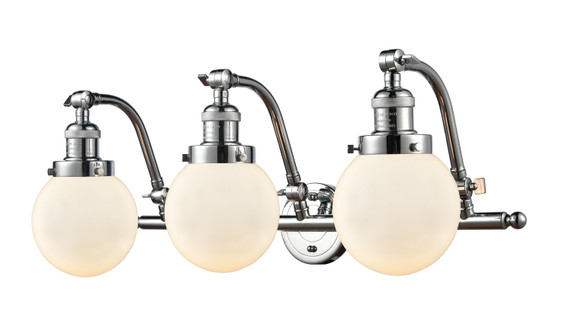 Bathroom Fixtures Three Lights by Innovations ( 405 | 515-3W-PC-G201-6 Franklin Restoration ) 