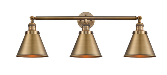 Bathroom Fixtures Three Lights by Innovations ( 405 | 205-BB-M13-BB-LED Franklin Restoration ) 