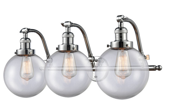 Bathroom Fixtures Three Lights by Innovations ( 405 | 515-3W-PC-G202-8-LED Franklin Restoration ) 